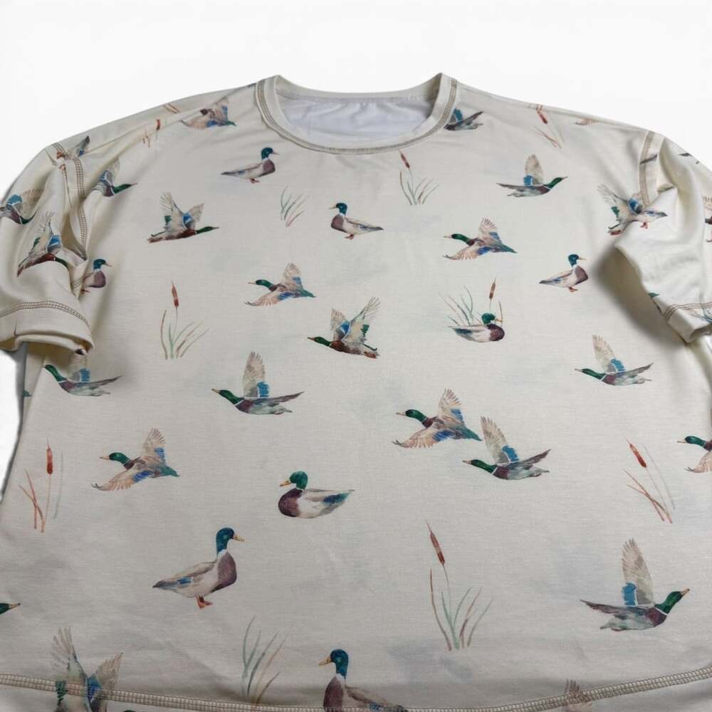 Women’s Mallard Duck Print Stretch Tee XL
